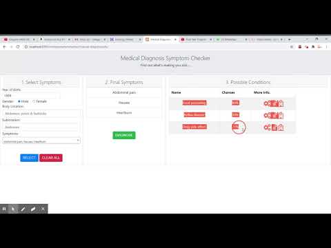 Online Disease Diagnosis With Speech API & Symptom Detector with Treatment Using Medical API