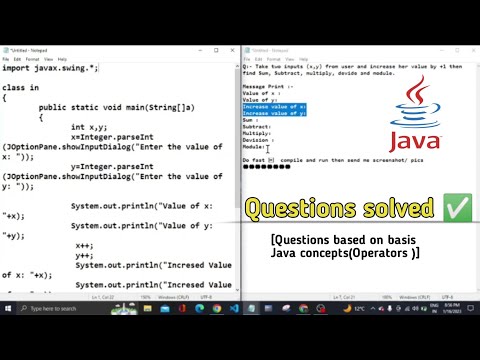 Day - 9 | Question solution based on basic Java concepts & operators | #java #javatutorial #coding