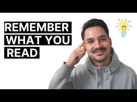 HOW TO REMEMBER WHAT YOU READ