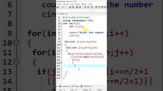 Print R alphabet pattern - C++ Program Tutorial  18. C++ pattern code.