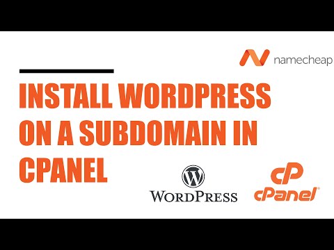 How to Install WordPress on a subdomain | Create a Subdomain  | Namecheap | cPanel
