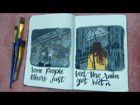 Paint with me🖌️ |sketchbook ideas|easy/asthetic|painting|pt.2|capital design gallery 🖌️