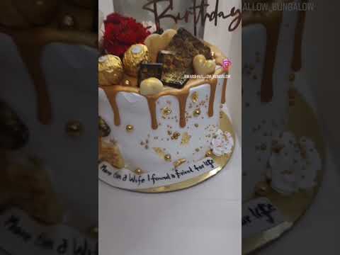 #Goldencake #cakedecorating #alhamdulilah