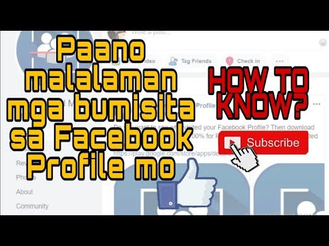 How to know who Visiting your Profile On Facebook |Tagalog tutorial