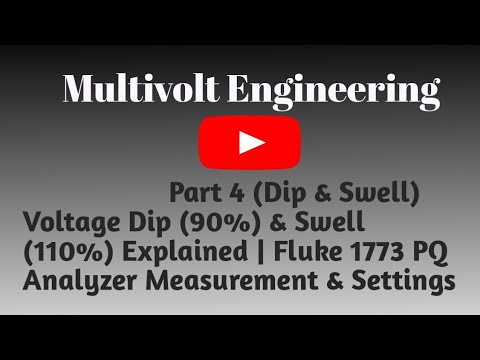 Part 4: Voltage Dip (90%) & Swell (110%) Explained | Fluke 1773 PQ Analyzer Measurement & Settings