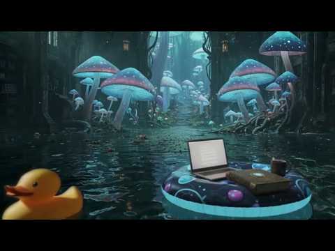 A Strange Indoor Pool at Night 🌑 Duckies, Mushrooms & Quiet Focus (10 Hours, No Ads)