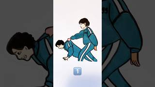 Who saved Seong Gi-hun in Squid Game❓#squidgame #squidgamedrawing #cartoon #games