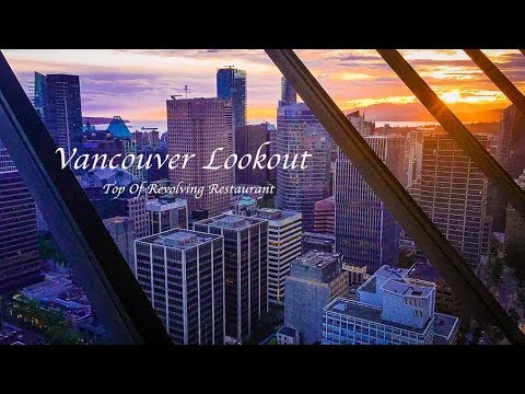 Vancouver View from Top Of Revolving Restaurant