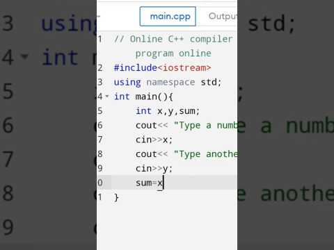 Cpp program add two numbers #shorts #cpp