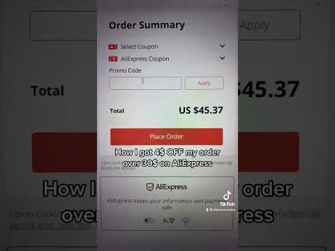 How I got 4$ OFF my order on AliExpress #Shorts