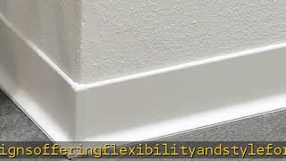 Schluter Designbase-SL Wall Base Profile - Decorative Finish for Floors and Walls - Aluminum, 2-3/8