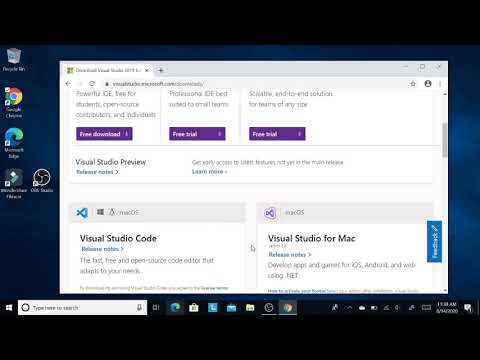 How to install visual studio for windows 10