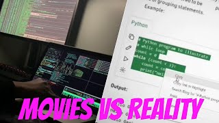 Programming movies vs reality.