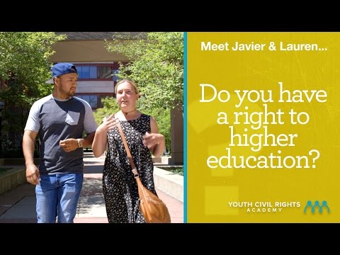 Do you have a right to higher education?