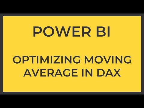 Moving Average in Power BI plus DAX Optimization | Power BI | DAX Optimization Tutorial