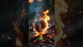 Steel Wool + 9V = Instant Fire 🔋🔥 | Real Survival Science #shorts