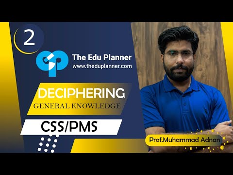GK | Lecture 2  | One Paper / CSS / PMS | The Edu Planner