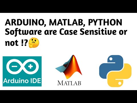 ARDUINO, MATLAB, PYTHON SOFTWARE(LANGUAGE'S) ARE CASE SENSITIVE OR NOT !? #shorts