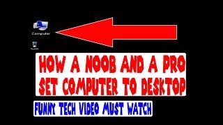 How A Noob And A Pro Set Computer To Desktop || NOOB Vs PRO || Funny Tech Video || MUST WATCH!!!