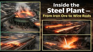 Inside the Steel Plant — From Iron Ore to Wire Rods (Full Manufacturing Process)