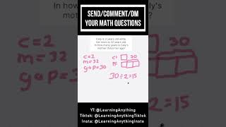 Comment down a word problem! #wordproblems in #mathematics #mathtricks #mathshortcuts #educational