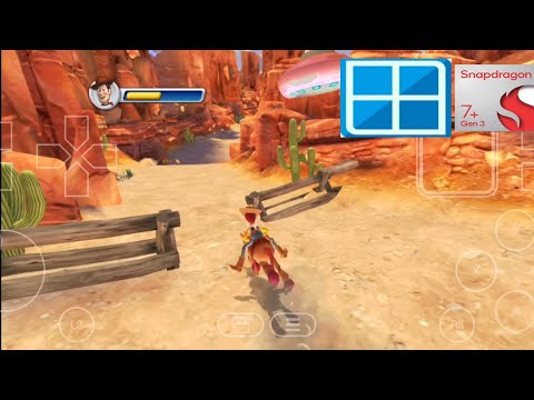 Toy story 3 gameplay on winlator10.0 (Hotfix) Android || Snapdragon 7+ gen 3