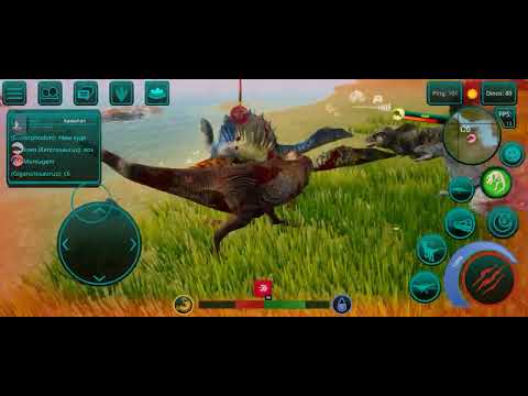 TREX VS SPINOSAURUS ||| WARR!!!!!!! the cursed isle#dinosaur #thecursedisle #arkmobile
