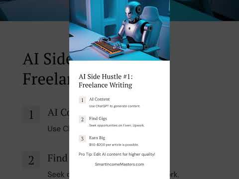 AI Side Hustles You Can Start Today with $0 Investment