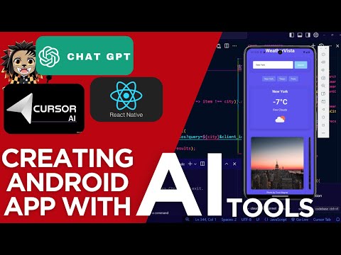 Creating android app with ai tools | Chat GPT  + React Native + Cursor AI