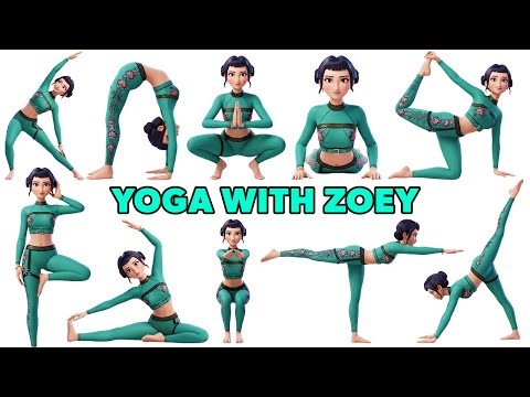 Mindful Yoga with Zoey | KPop Demon Hunters | Flexibility and Calmness | Rainbow Yoga