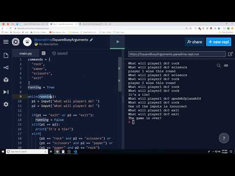 Teals 2.6: Game Loops and Rock, Paper, Scissors