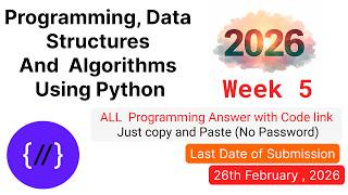Programación, estructuras de datos y algoritmos con Python | Respuestas de programación de la sem...