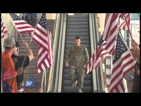 Soldier Marty White Returns to Midland, Texas