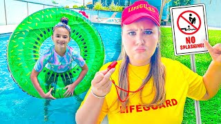Ruby the Lifeguard Helps Bonnie Follow the Pool Playtime Rules