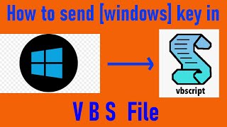 How to send window key in VBScript | Learn visual basic script #2024 #programming #vbs