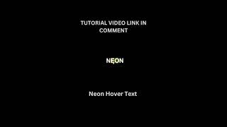Neon Hover Text Using Html and Css 🤩#shorts #neon #coding