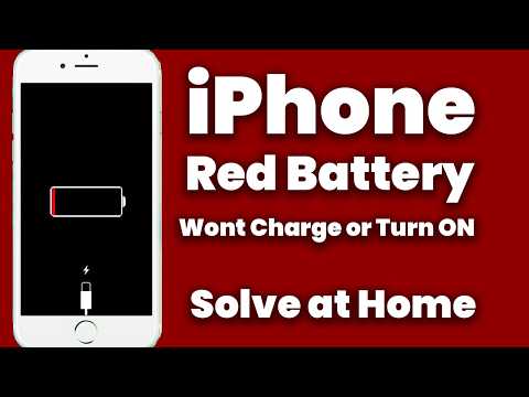 🔴 iPhone Stuck on Red Battery? 2 INSTANT Fixes That Actually Work!