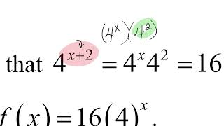 APPC 2.4:  Exponential Function Manipulation
