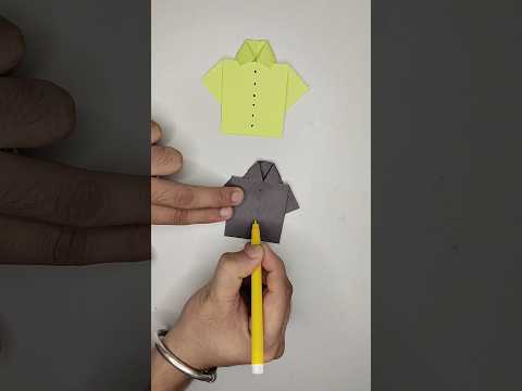 Paper shirt #paperdiy #craftideas #shirt #trending #ytshorts