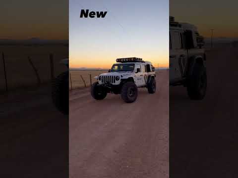Start of 2022 vs end of 2022. 👊 Loving this Jeep! #overlanding #jeep #4x4