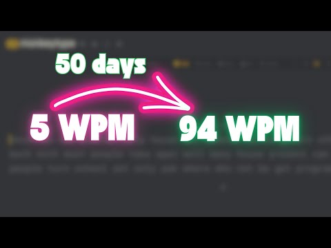 I practice 50 days touch typing | How I improved my typing speed