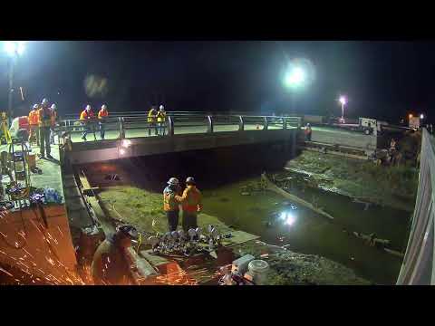 Jacoby Creek Bridge Replacement Project Timelapse Video
