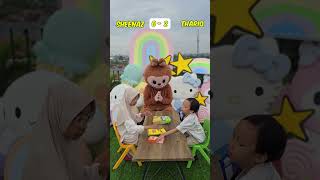 So cute! Labubu doesn't want to miss out on getting snacks 🍭 #funny