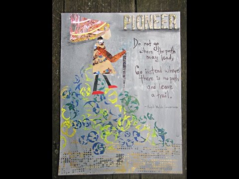 The Pioneer Archetype Art Journal Page