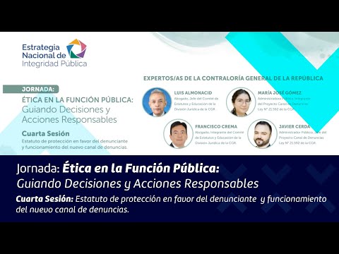 Jornada: Ética en la Función Pública: Guiando Decisiones y Acciones Responsables