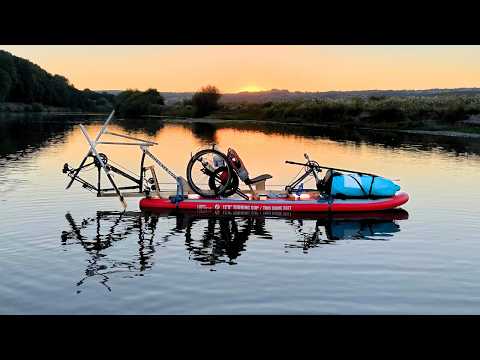 River Wye Source to Sea in a DIY Amphibious Bike Boat