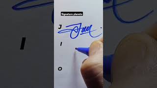 How to style the letters of..J,I,O..#calligraphicalphabets #sign