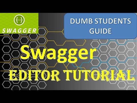 Swagger editor tutorial | OpenAPI specificcation | Dumb Students guide