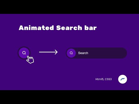 Search Field Toggle Animation using HTML and CSS