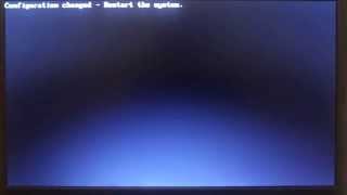 Lenovo ThinkPad Error "Configuration changed - Restart the system."